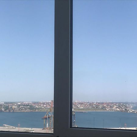 Ferienwohnung Flat with the sea view Tschornomorske Exterior foto