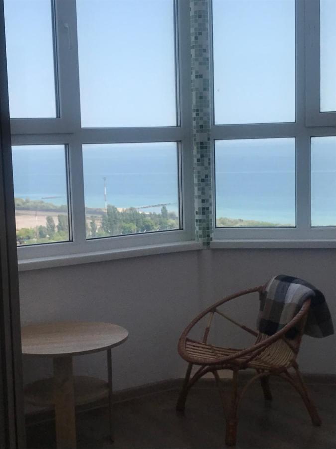 Ferienwohnung Flat with the sea view Tschornomorske Exterior foto