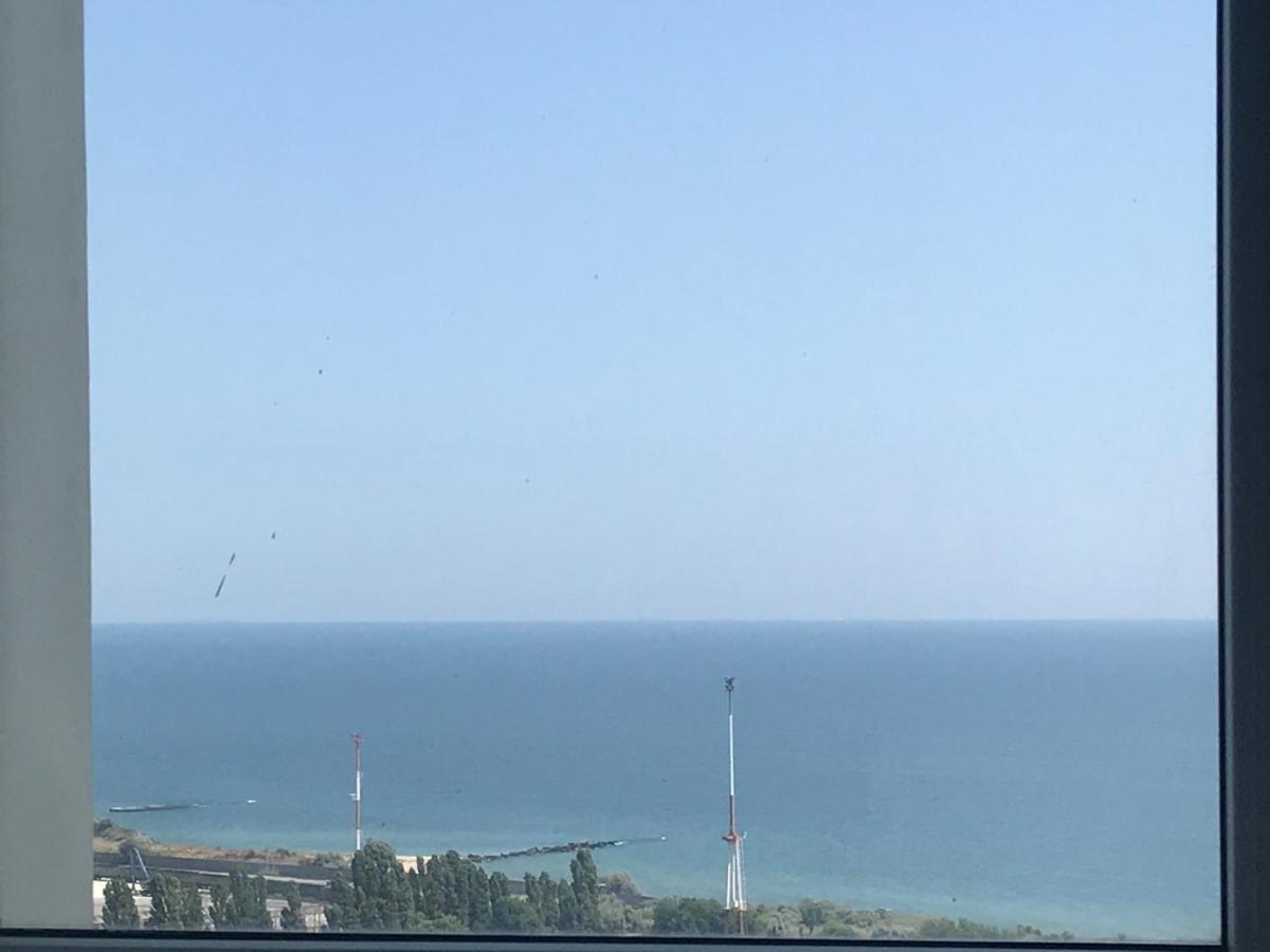 Ferienwohnung Flat with the sea view Tschornomorske Exterior foto