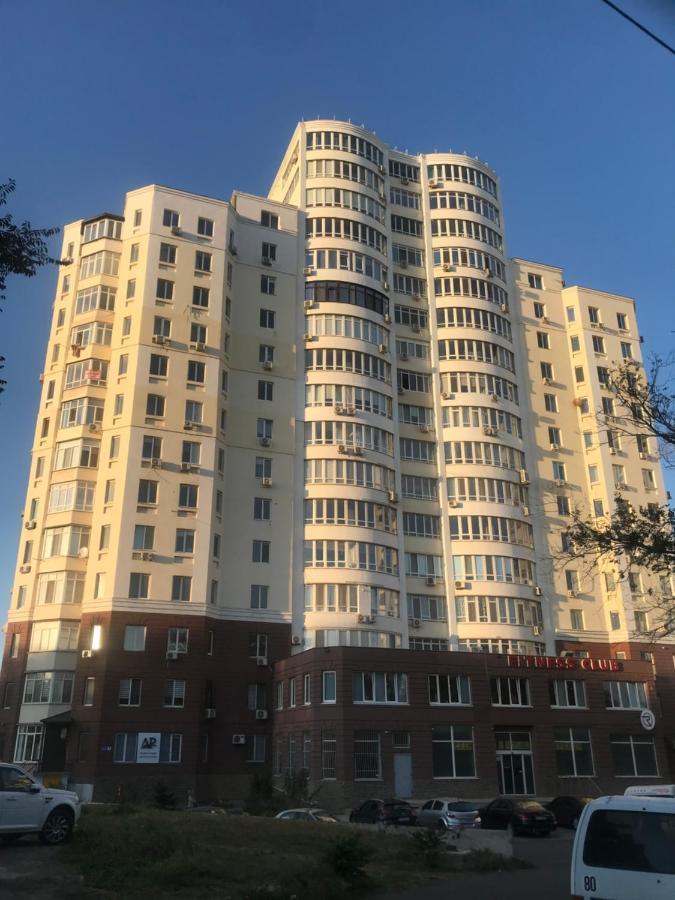 Ferienwohnung Flat with the sea view Tschornomorske Exterior foto